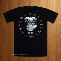 Sub Manufacturers brands / logos  Black T-Shirt