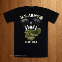 1942 WLA Type IV-VIII Black T-Shirt